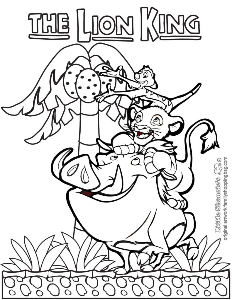 Coloring Page  Lion King  pdf