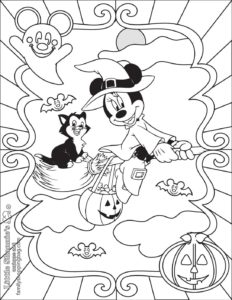 Coloring Page 5 Mickey Halloween