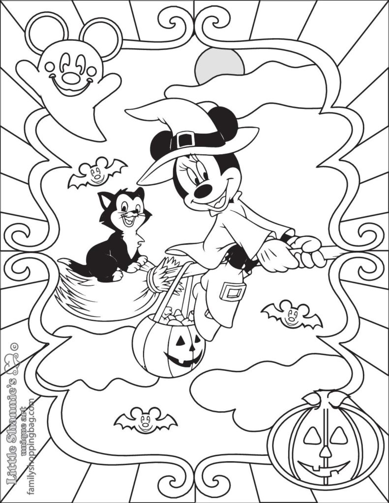 Coloring Page  Mickey Halloween  pdf