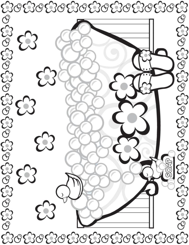 Coloring Page  Moms Spa Day  pdf