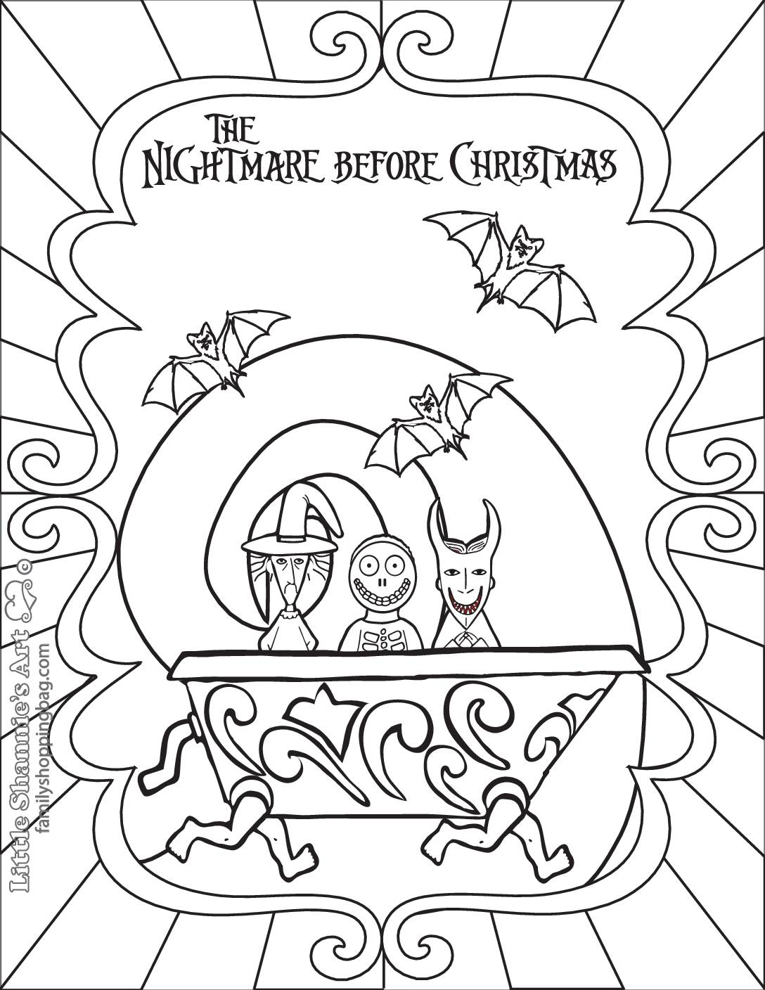 Coloring Page 5 Nightmare BC Coloring Pages