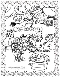 Coloring Page 5 Peanuts Halloween