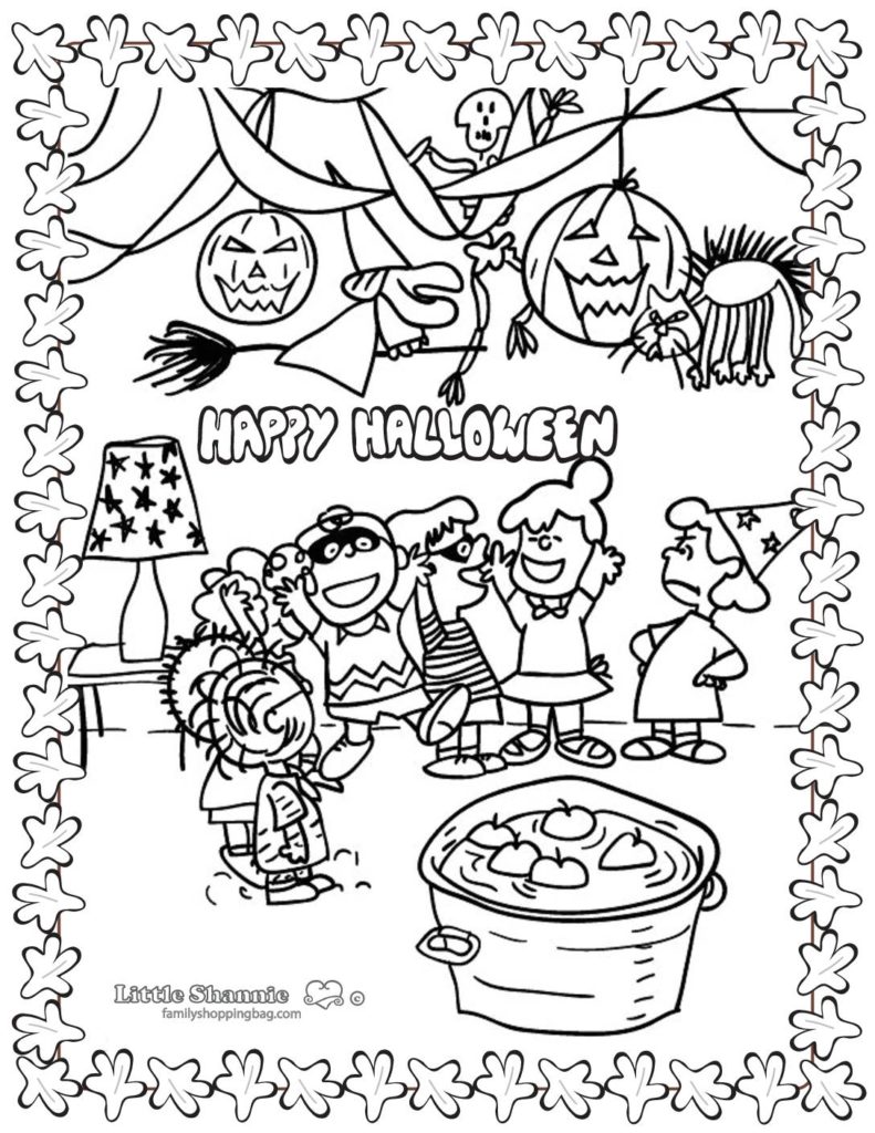 Coloring Page  Peanuts Halloween  pdf