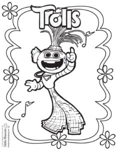 Coloring Page 5 Trolls