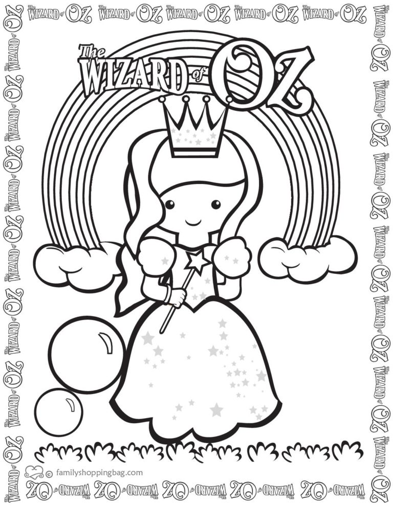 Coloring Page 8 Wizard of Oz - Coloring Page 5 Wizard Of Oz 999650 Pdf 768x994 