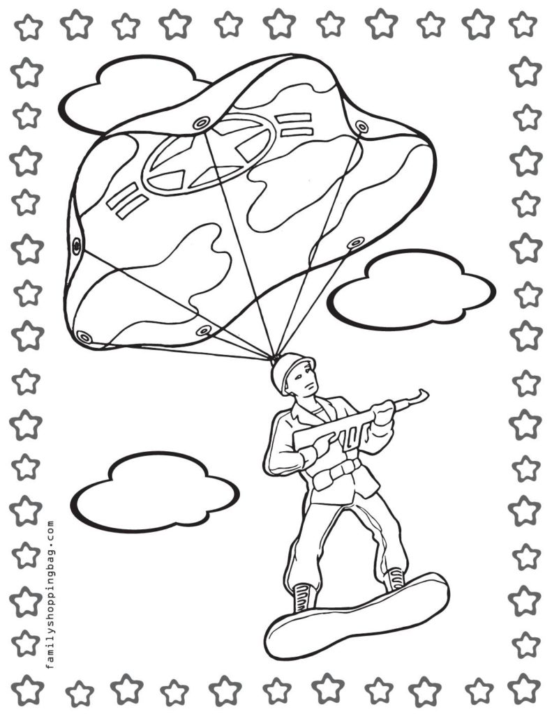 Coloring Page  army  pdf