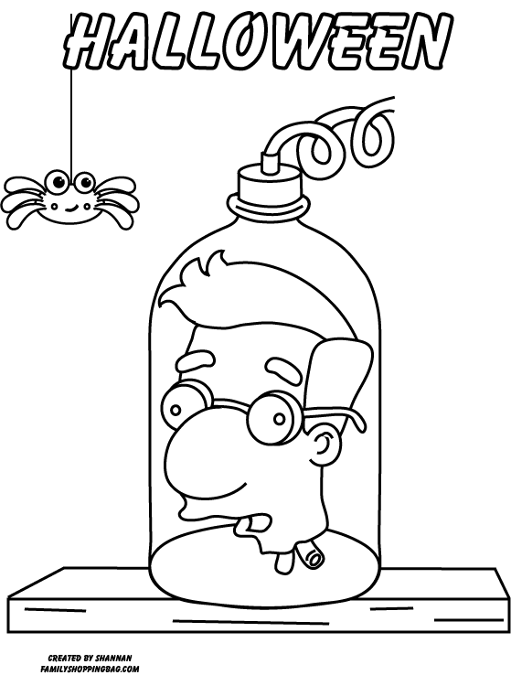 simpsons halloween coloring pages