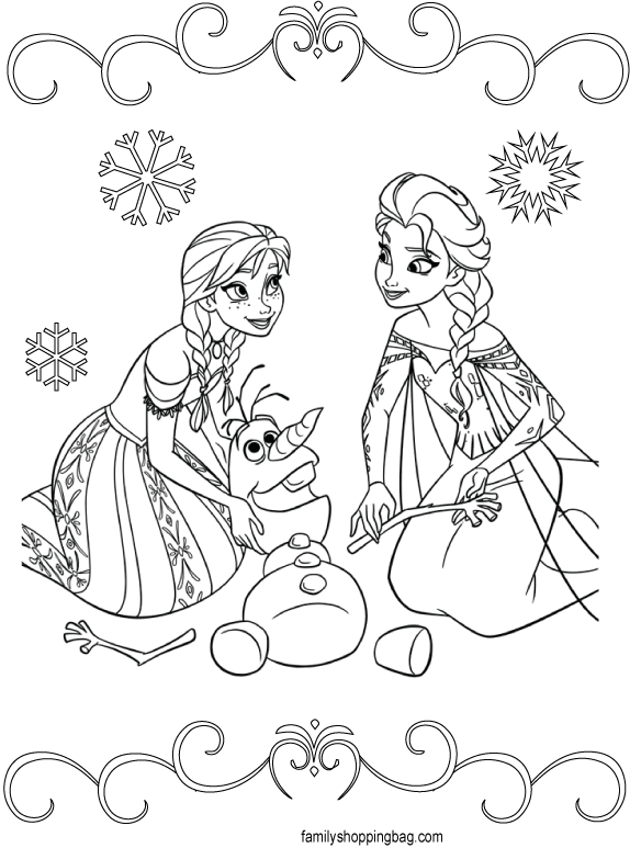 Frozen Coloring Page 6 Coloring Pages