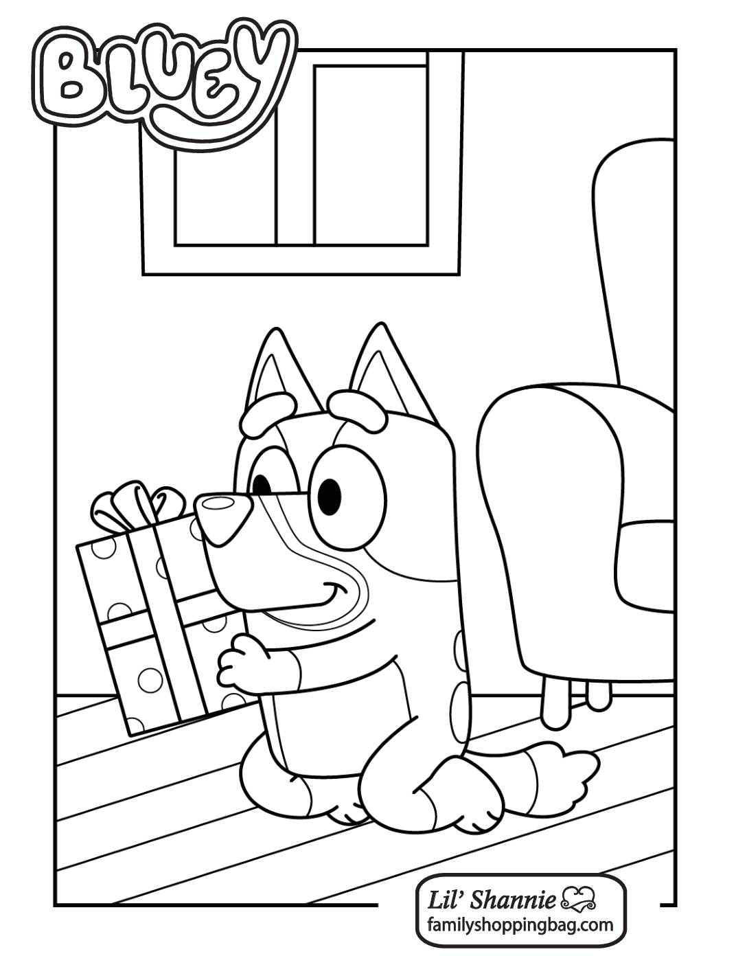 Coloring Page 6 Bluey