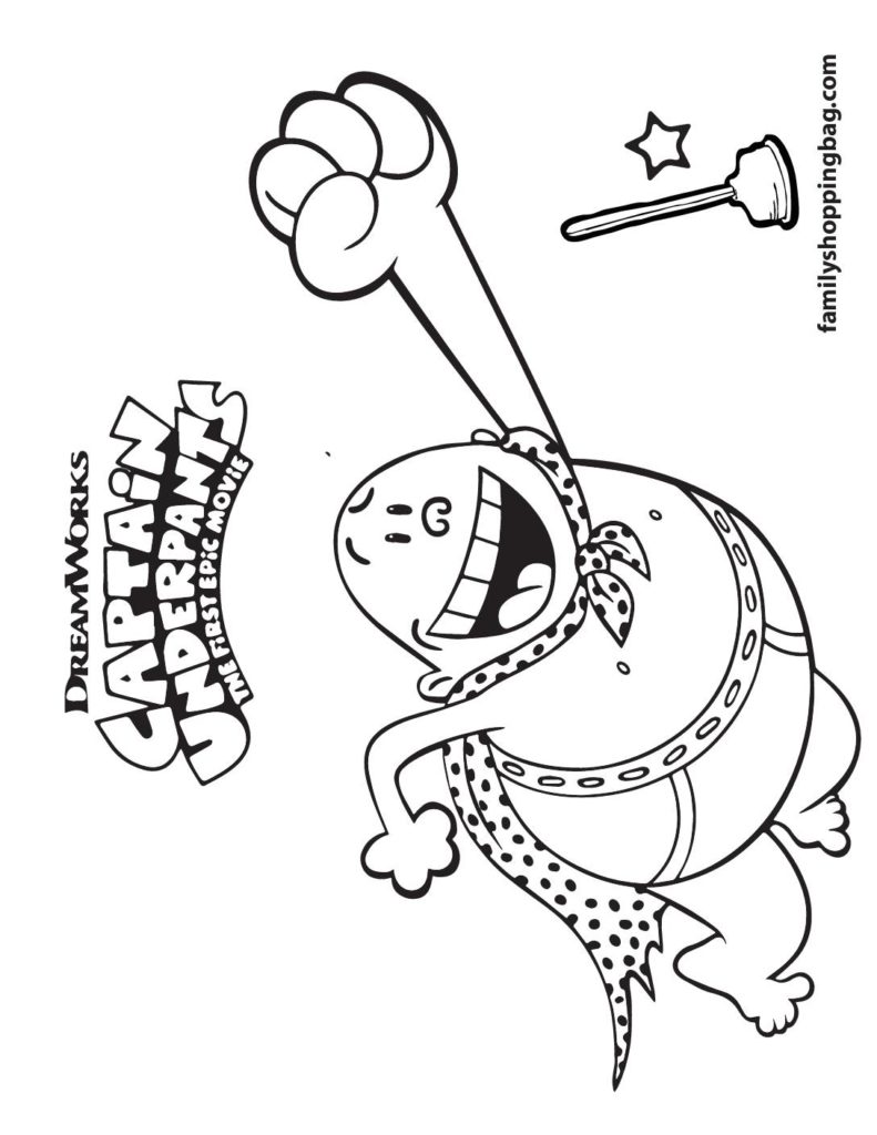 Coloring Page  Captain Underpants  pdf
