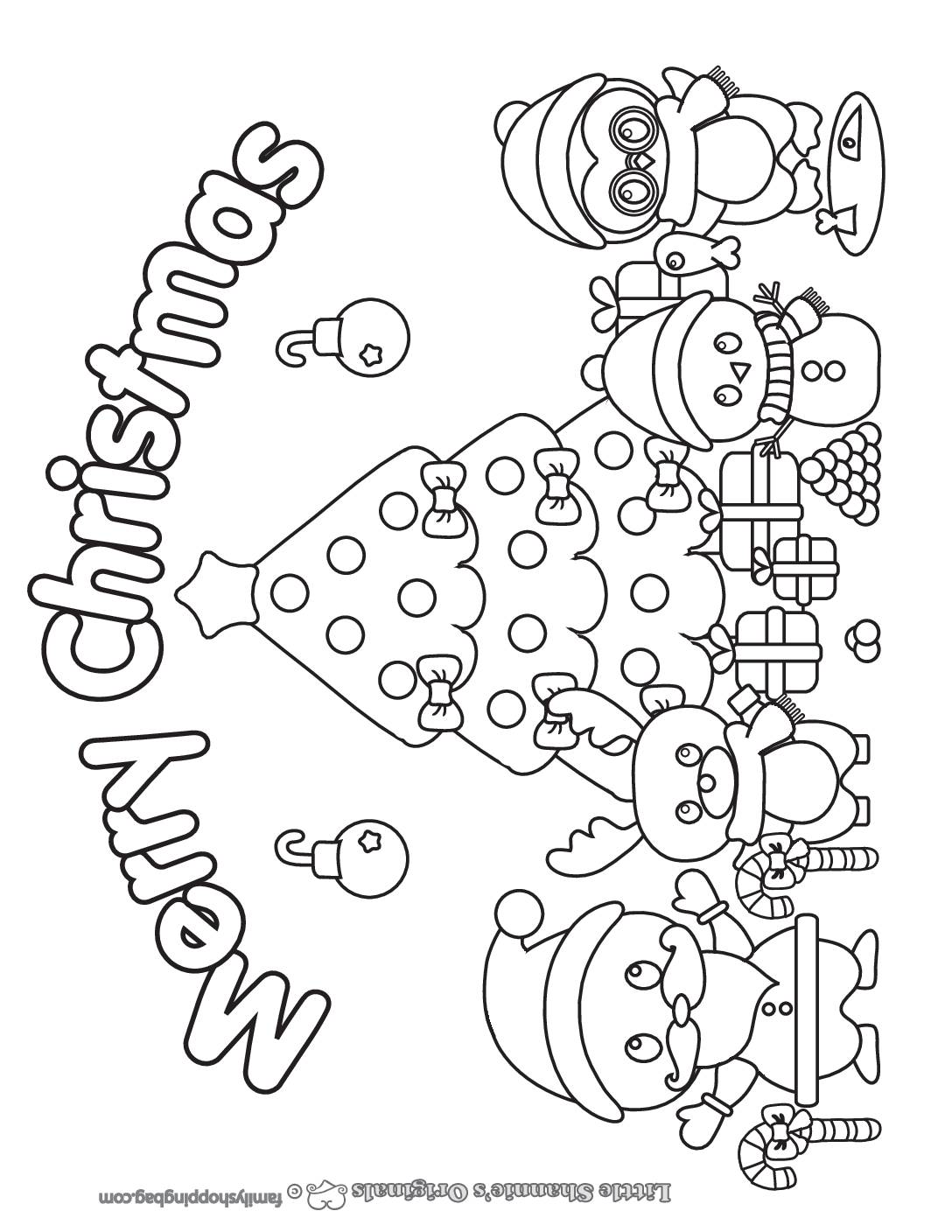 Coloring Page 6 Christmas Coloring Pages