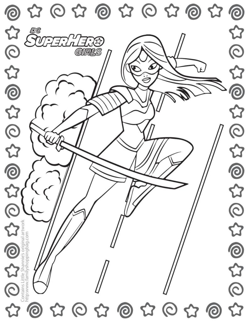 Coloring Page  DC Super Hero Girls  pdf