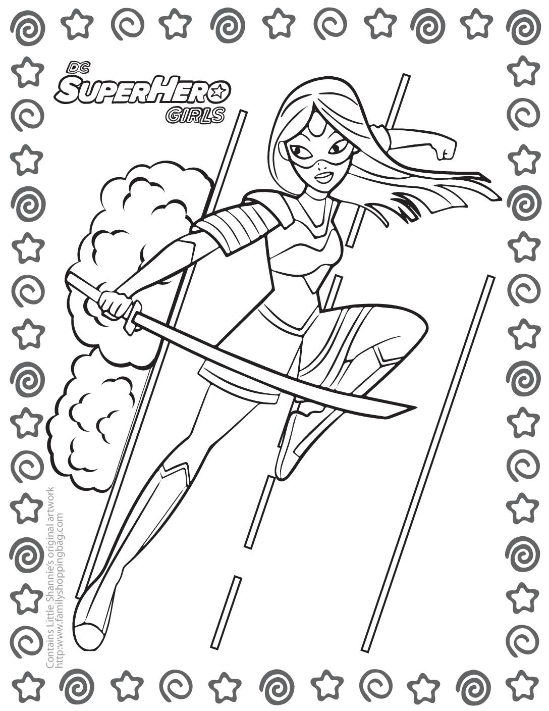 Coloring Page 6 DC Super Hero Girls Coloring Pages