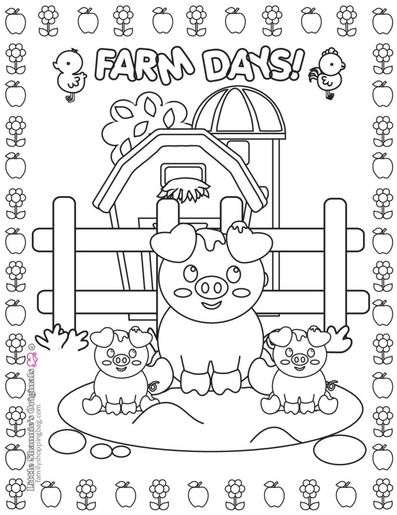 Coloring Page  Farm  pdf