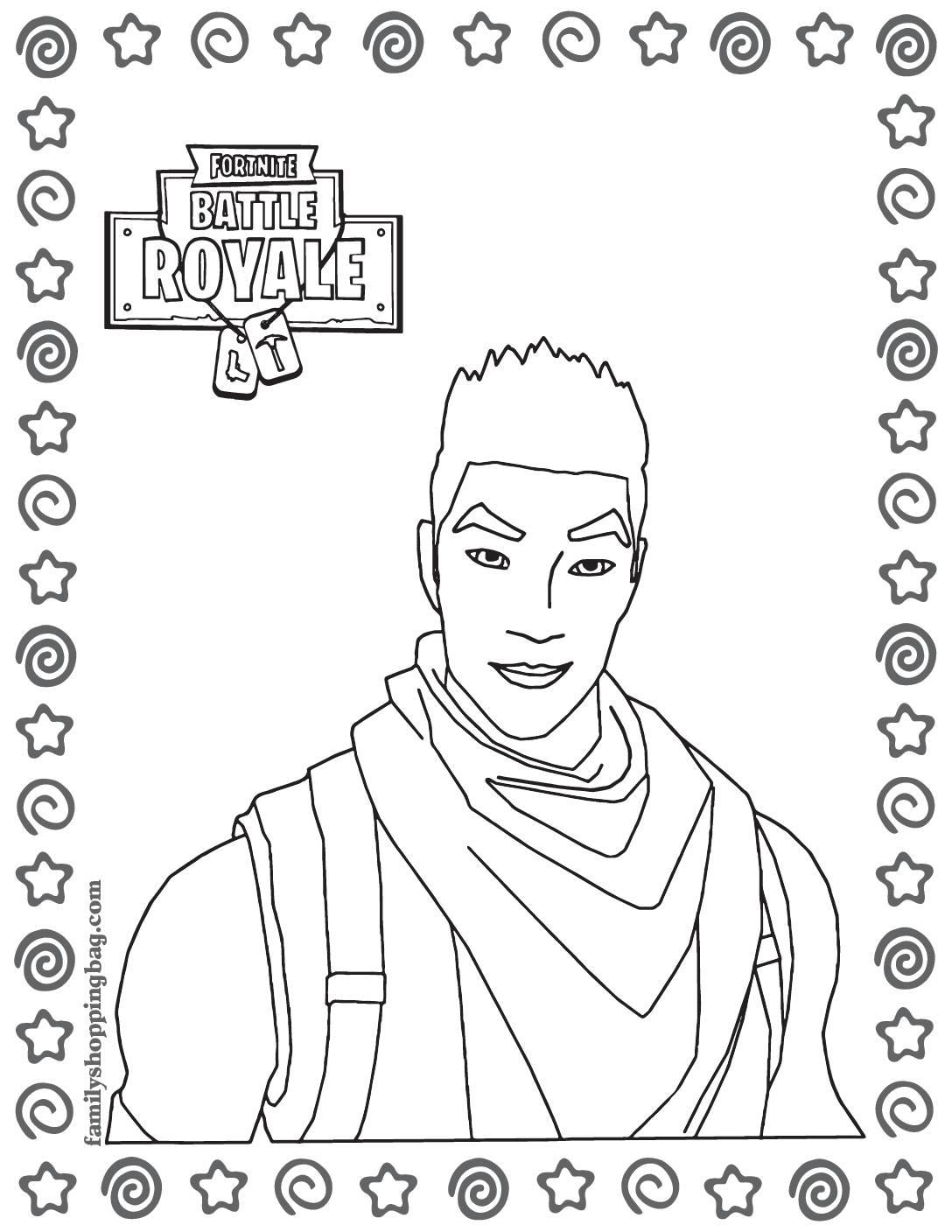 Coloring Page 6 Fortnite