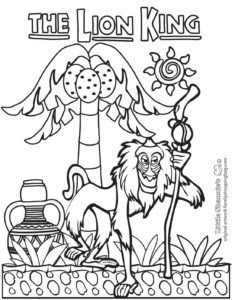 Coloring Page  Lion King  pdf