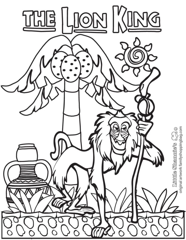 Coloring Page  Lion King  pdf