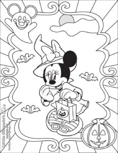 Coloring Page 6 Mickey Halloween