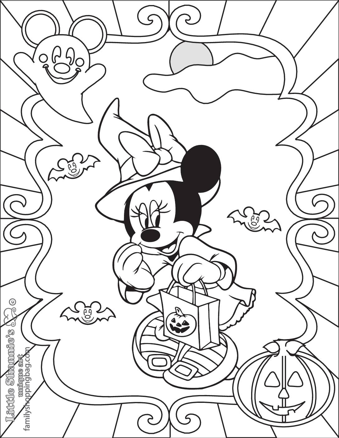 Coloring Page 6 Mickey Halloween Coloring Pages