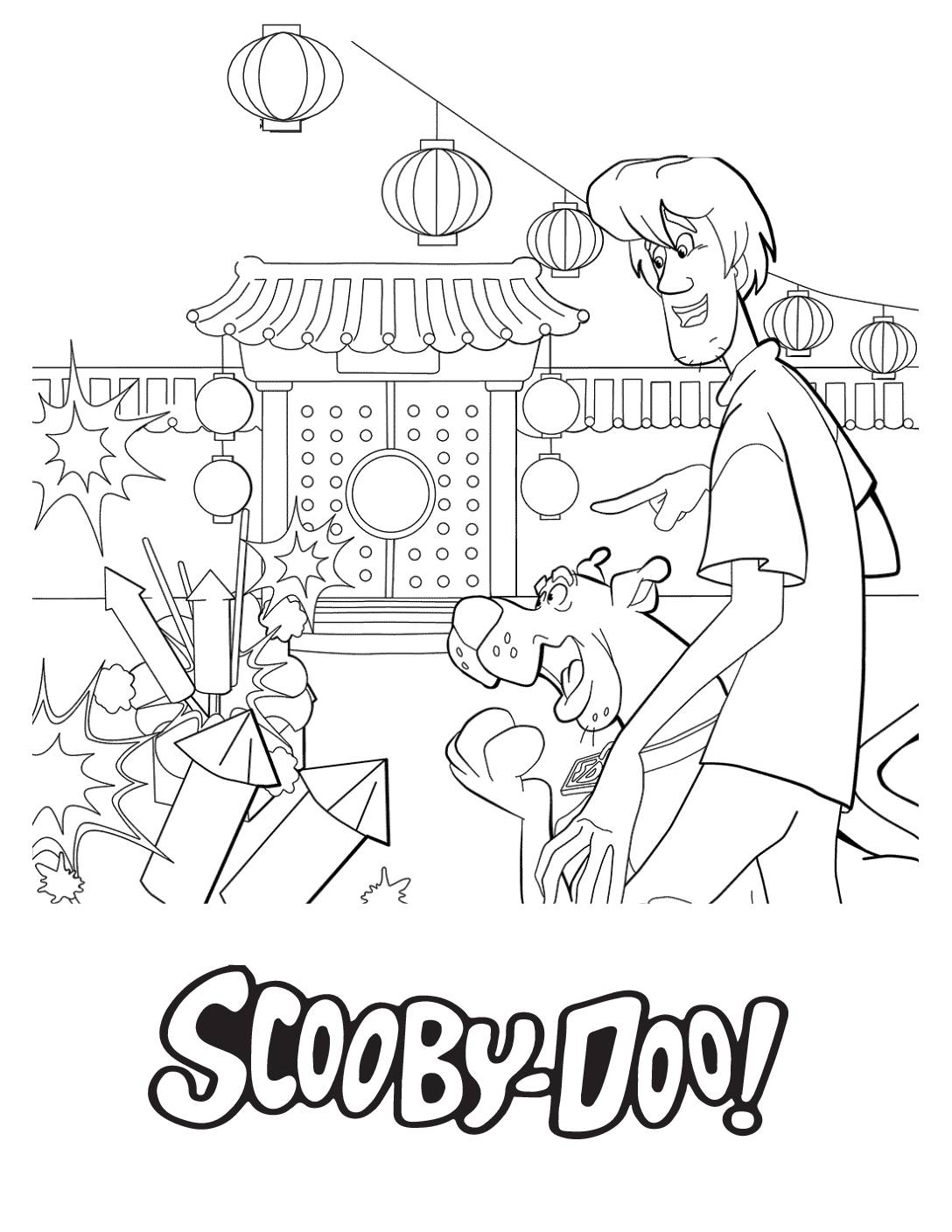 Coloring Page 6 Scooby Doo Coloring Pages