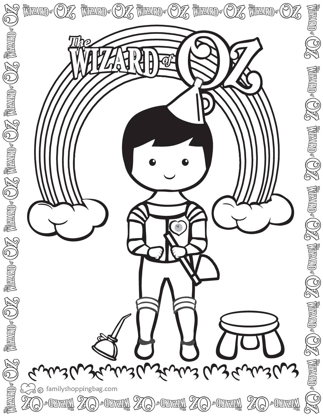 Coloring Page  Wizard of Oz  pdf