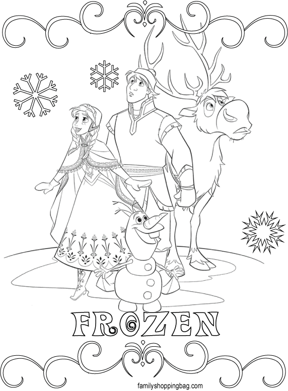 Frozen Coloring Page