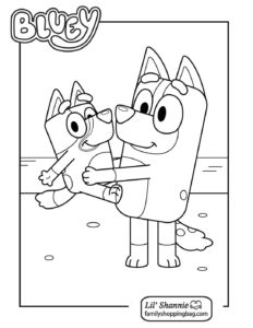 Coloring Page 7 Bluey