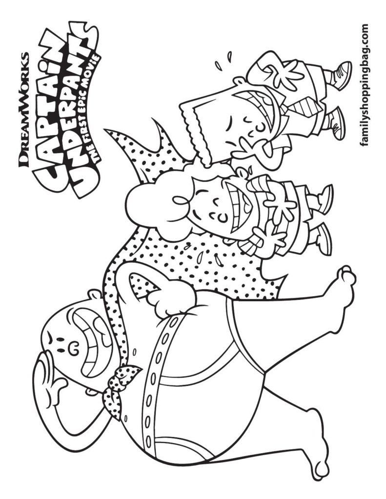 Coloring Page  Captain Underpants  pdf
