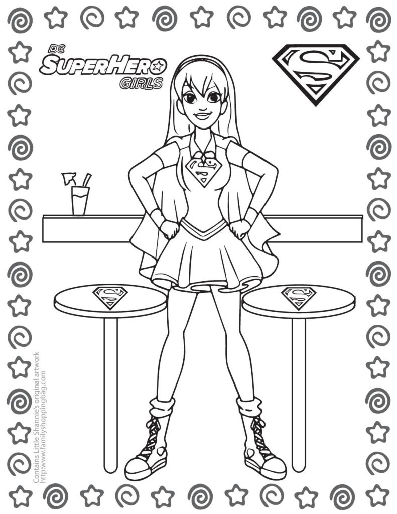 Coloring Page  DC Super Hero Girls  pdf