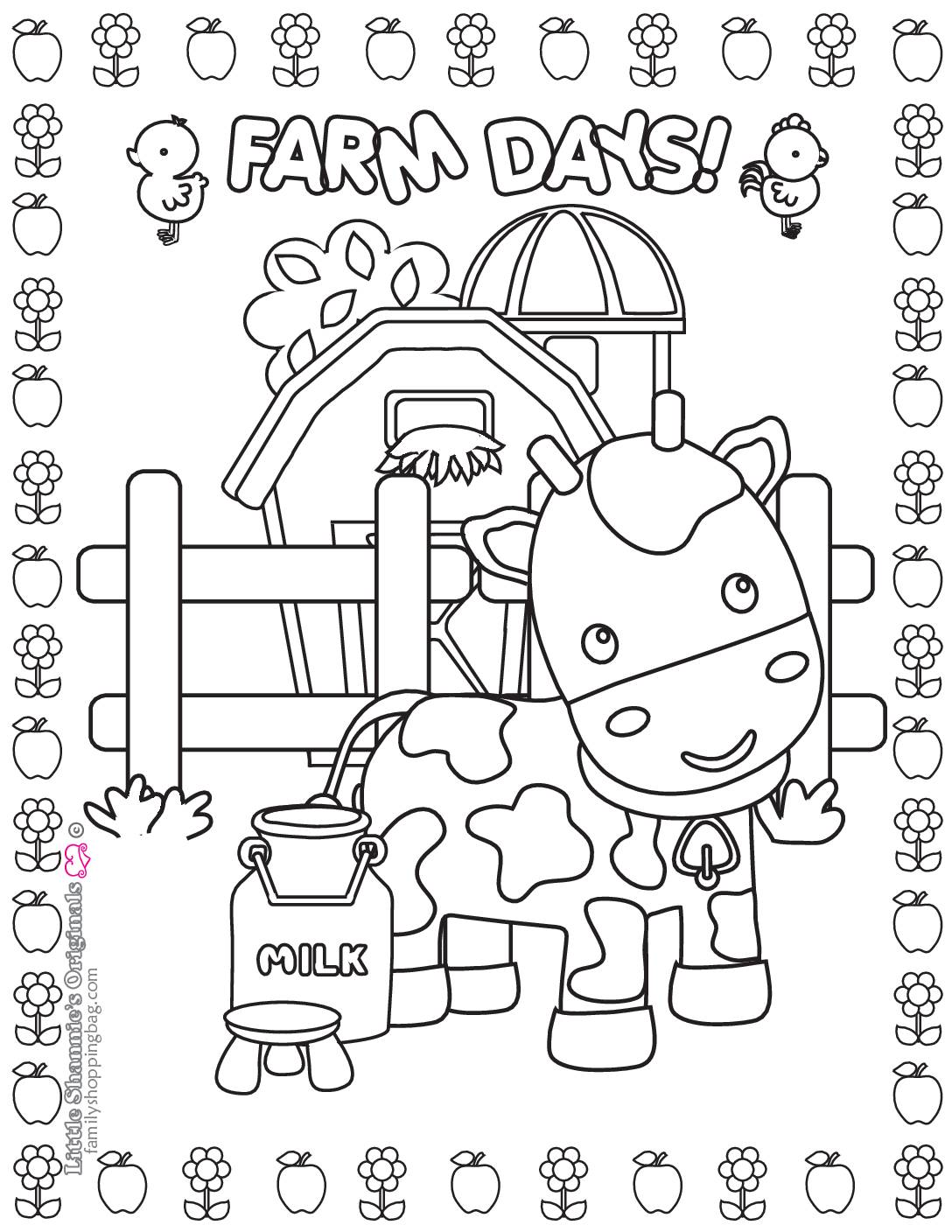 Coloring Page  Farm  pdf