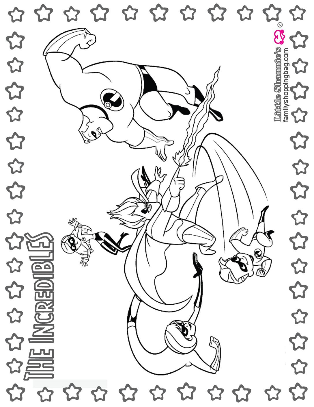 Coloring Page 7 Incredibles Coloring Pages