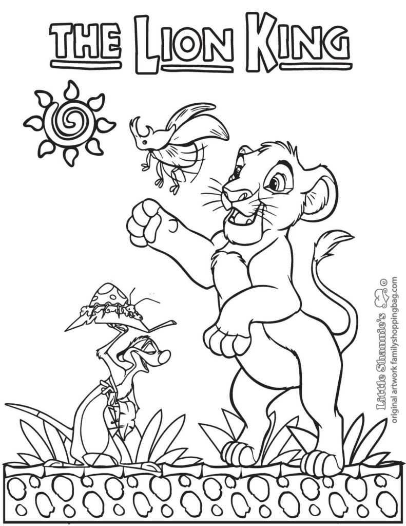 Coloring Page  Lion King  pdf
