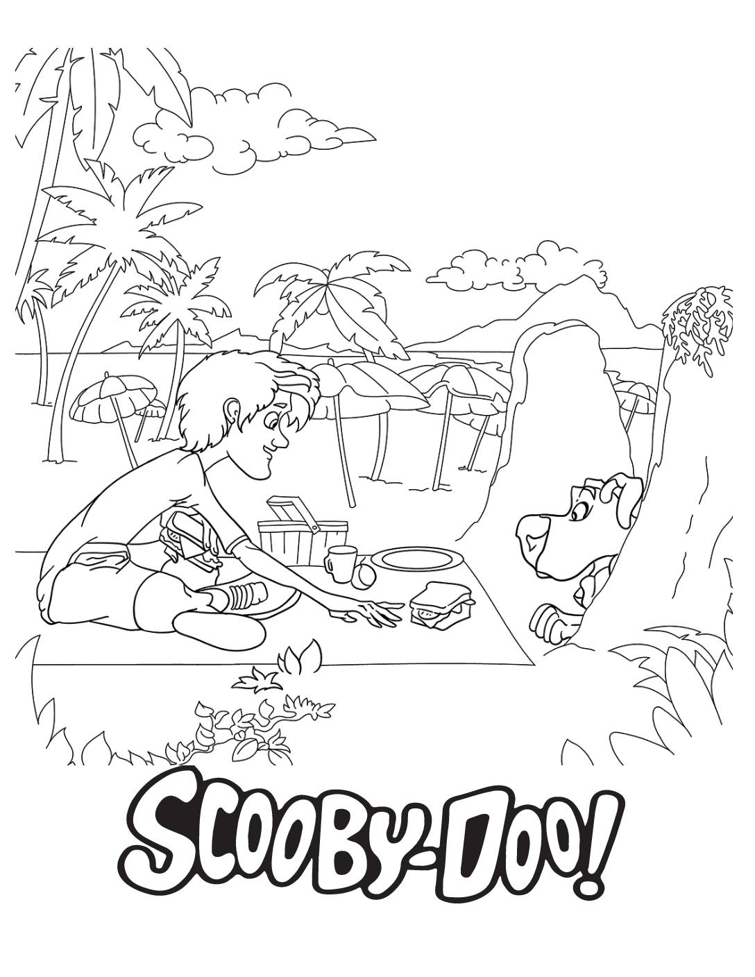 Coloring Page 7 Scooby Doo Coloring Pages