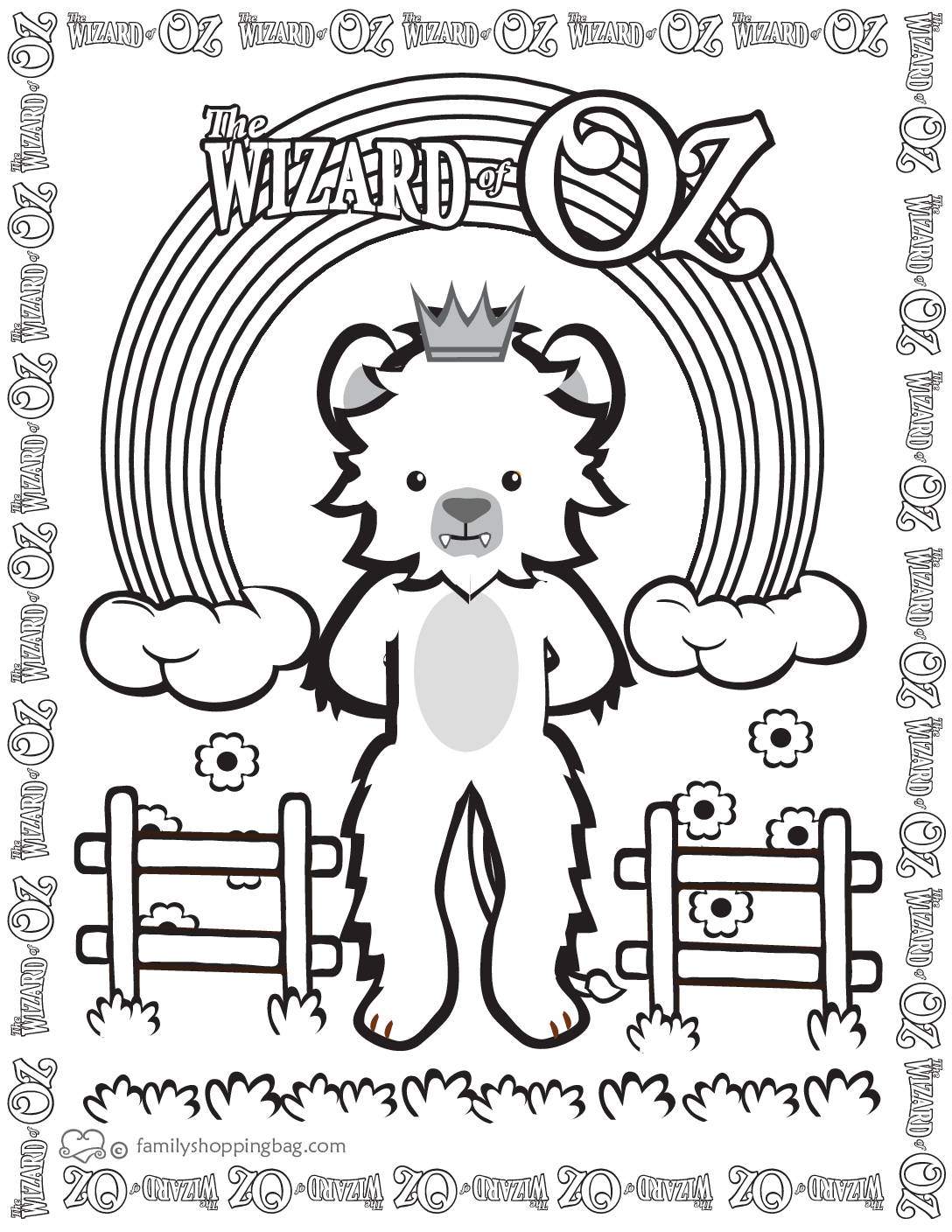 Coloring Page 7 Wizard of Oz Coloring Pages