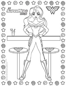 Coloring Page 8 DC Super Hero Girls