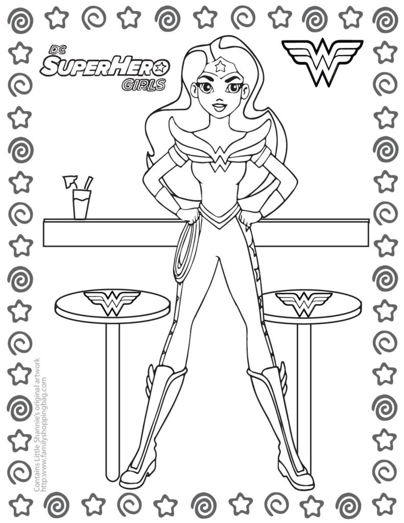 Coloring Page  DC Super Hero Girls  pdf