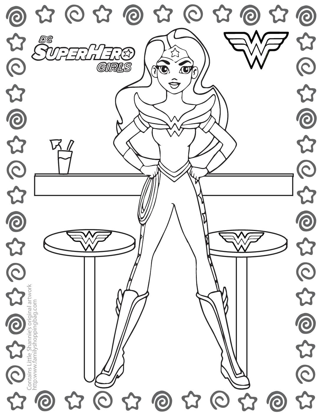Coloring Page 8 DC Super Hero Girls Coloring Pages