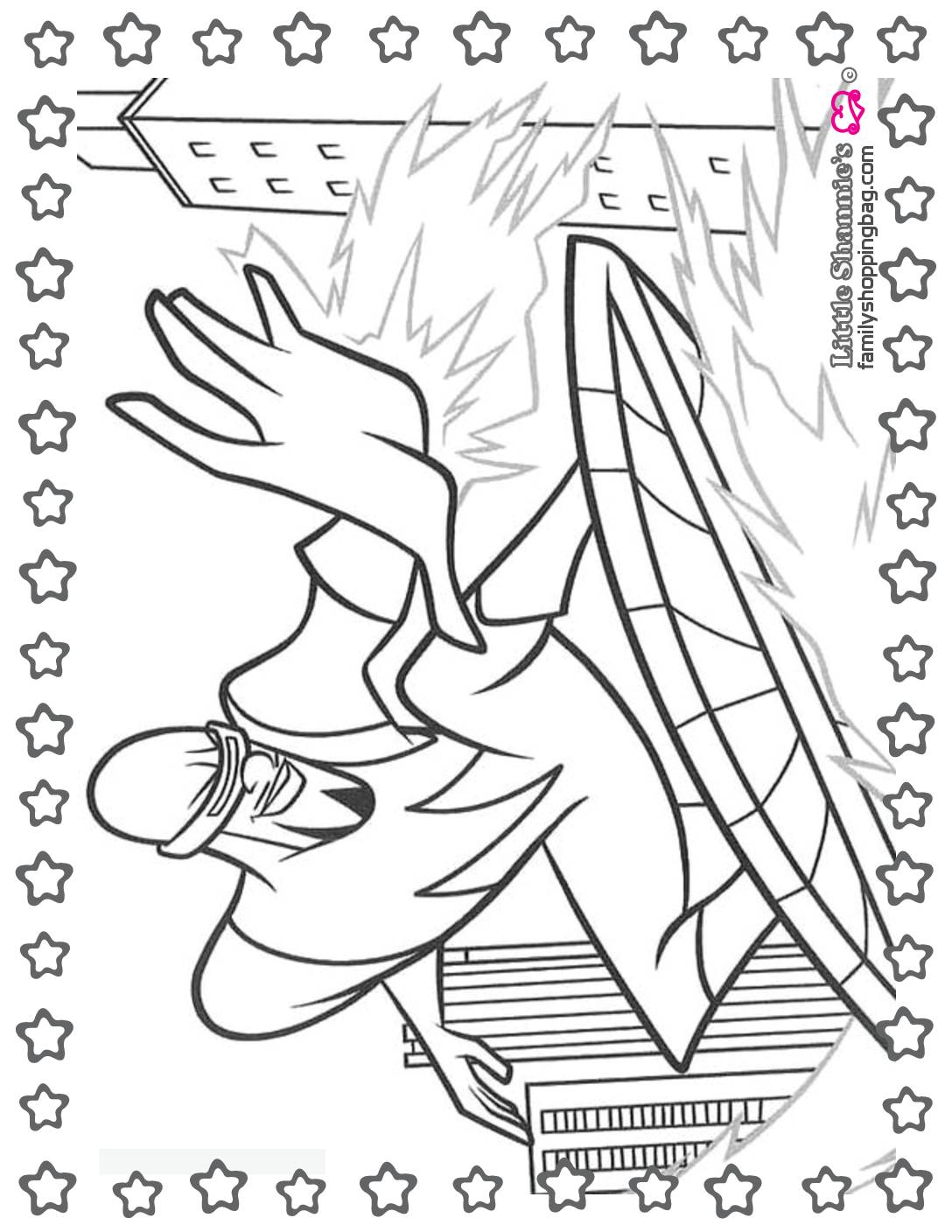 Coloring Page 8 Incredibles Coloring Pages