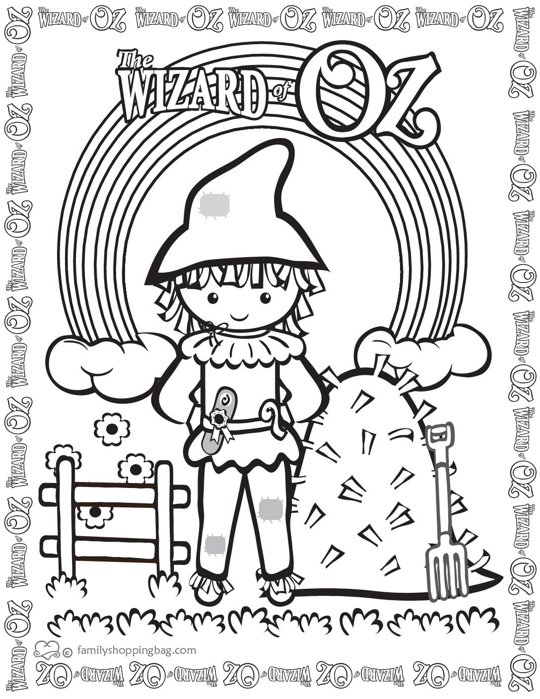 Coloring Page 8 Wizard of Oz Coloring Pages