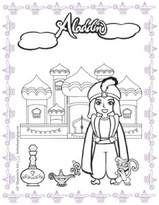 Coloring Page Aladdin  pdf
