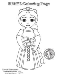 Coloring Page Brave