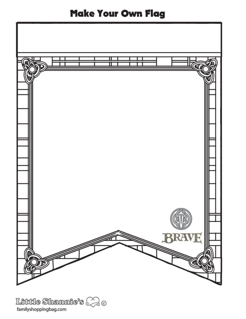Coloring Page Brave  pdf