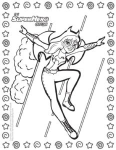 Coloring Page DC Super Hero Girls  pdf