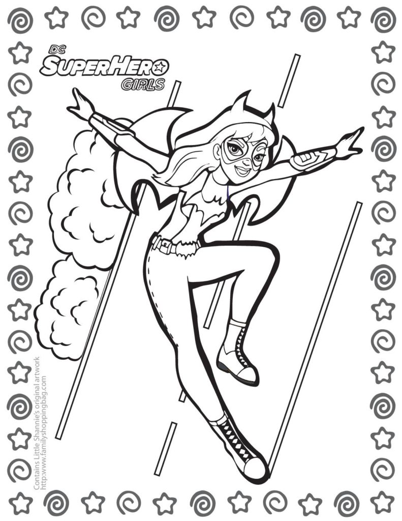 Coloring Page DC Super Hero Girls  pdf