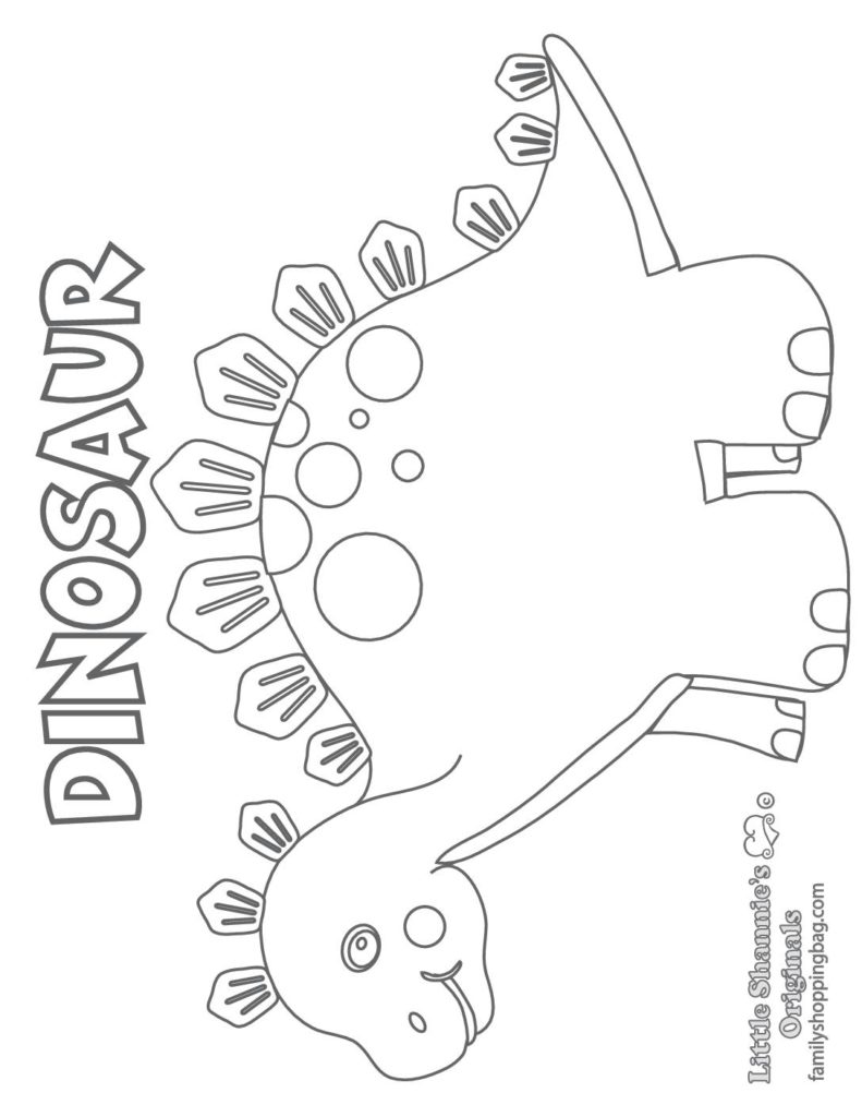 Coloring Page Dinosaur  pdf