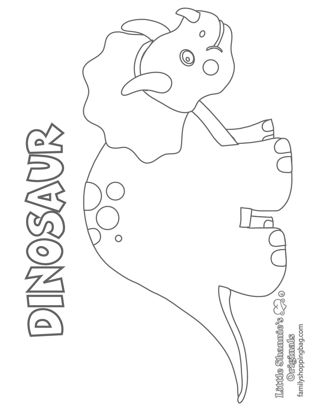 Coloring Page Dinosaur  pdf