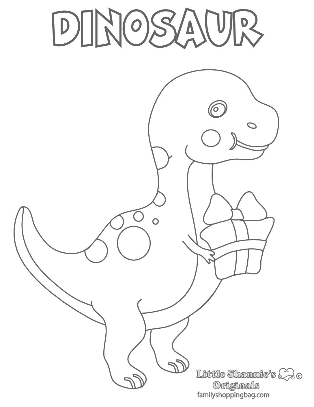 Coloring Page Dinosaur  pdf