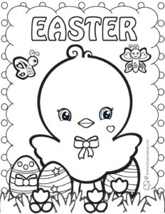 Coloring Page Easter  pdf