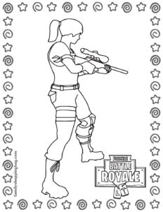 Coloring Page Fortnite
