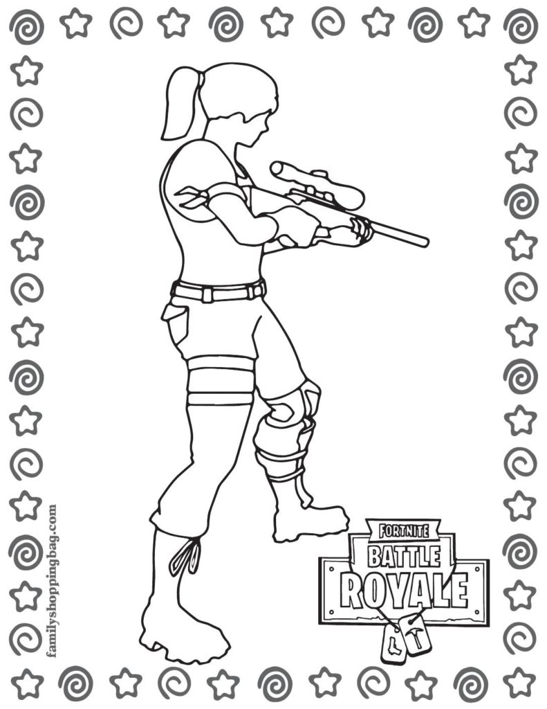 Coloring Page Fortnite  pdf
